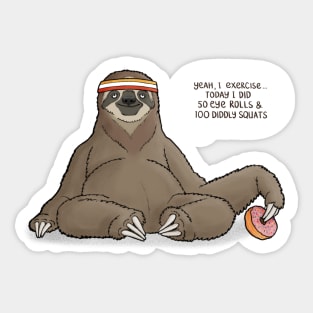 Lazy Sloth Sticker